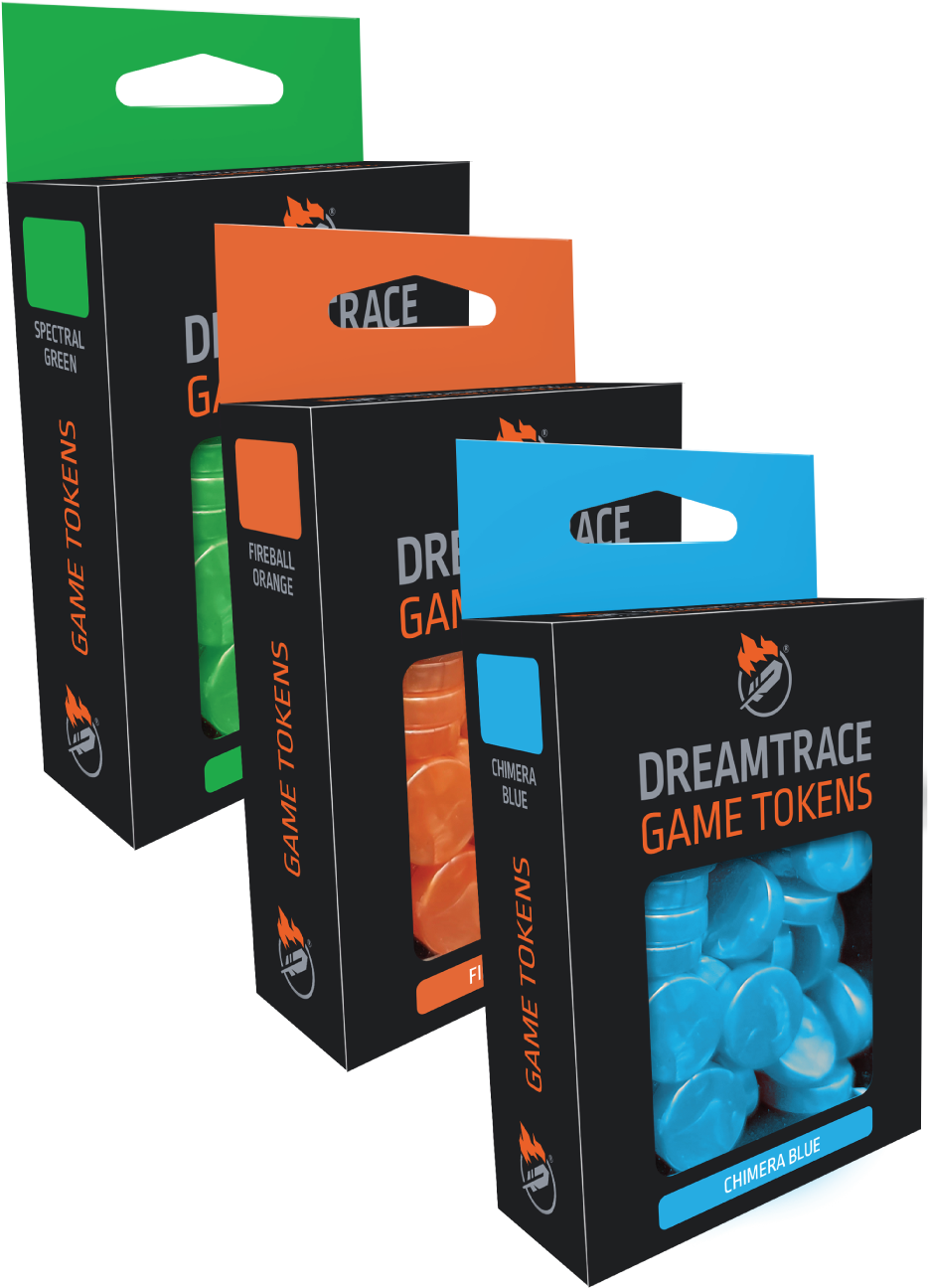 DreamTrace Gaming Tokens: Icewyrm Blue